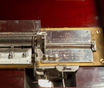Mermod Freres Stella Mahogany Disc Music Box