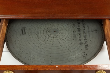 Mermod Freres Stella Mahogany Disc Music Box