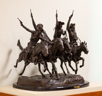 After Frederic Remington (American, 1861-1909) Coming Through the Rye