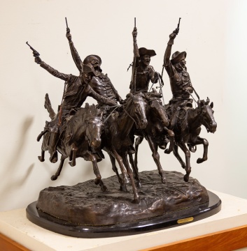 After Frederic Remington (American, 1861-1909) Coming Through the Rye