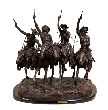 After Frederic Remington (American, 1861-1909) Coming Through the Rye