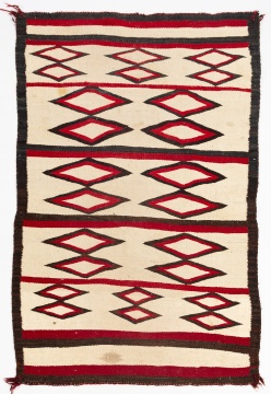 Navajo Transitional Weaving with Diamond Bands