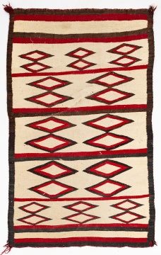 Navajo Transitional Weaving with Diamond Bands