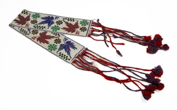 Anishinaabe (Ojibwe) Loom-Beaded Sash