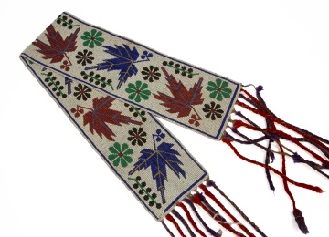 Anishinaabe (Ojibwe) Loom-Beaded Sash