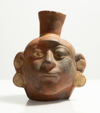 Moche Portrait Head Vessel