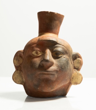 Moche Portrait Head Vessel