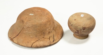 Two Hohokam Red-on-Buff Pottery Vessels
