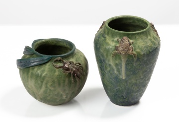 Richard Freiwald, Two Art Pottery Vases