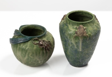 Richard Freiwald, Two Art Pottery Vases
