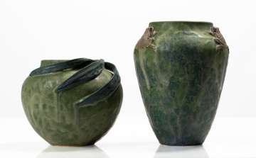 Richard Freiwald, Two Art Pottery Vases