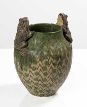 Freiwald Art Pottery Bullfrog Vase