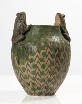 Freiwald Art Pottery Bullfrog Vase