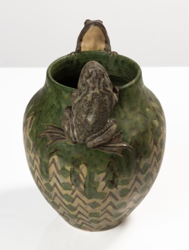 Freiwald Art Pottery Bullfrog Vase