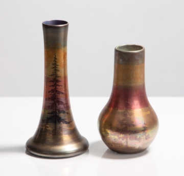 Two Weller LaSa Scenic Vases