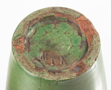 Three Matte Green Arts & Crafts Pottery Vases