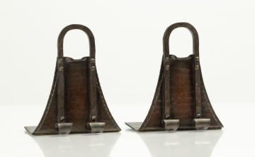 Pair of Roycroft Hammered Copper Bookends