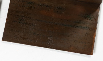 Roycroft, Pair of Hammered Copper Bookends