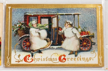 Collection of Early 20th Century Holiday Postcards, Approximately 140 Pieces