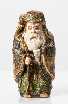 Japanese Satsuma Figure of Jurojin