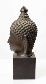 Thai Bronze Head of Buddha