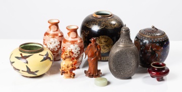 Group of Nine Asian Decorative Articles