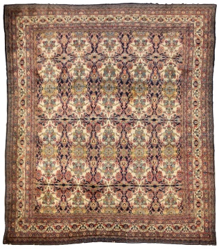 Mahal Carpet with Allover Floral Lattice