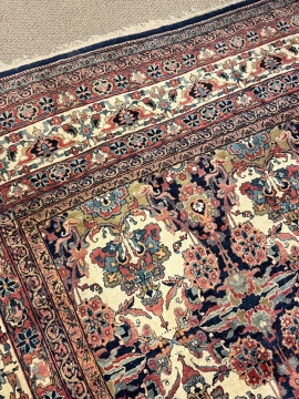 Mahal Carpet with Allover Floral Lattice
