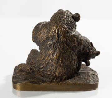 Bronze Group of a Bear with Cub, After Christophe Fratin (French, 1801-1864)