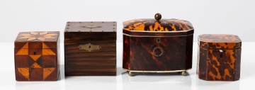 Four English Tea Caddies