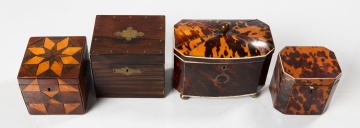 Four English Tea Caddies