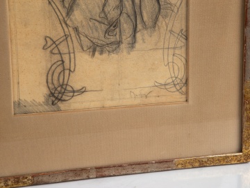 Alphonse Mucha (Czech, 1860-1939) Study for a Programme Cover for Sarah Bernhardt