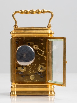 Breguet Gilt Bronze Gorge-Cased Quarter-Striking Carriage Clock, No. 5258