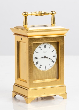 Gilt Bronze Carriage Timepiece, Retailed by Lee & Son, Belfast