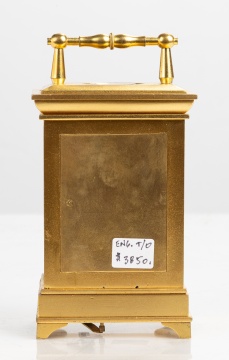 Gilt Bronze Carriage Timepiece, Retailed by Lee & Son, Belfast