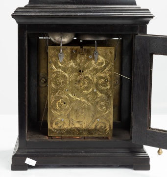 John Parsons Ebonized Quarter-Repeating Bracket Clock