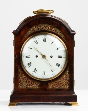 David Hare George III Mahogany Bracket Clock