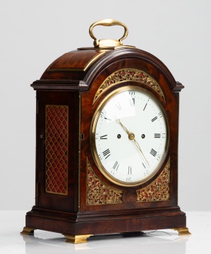 David Hare George III Mahogany Bracket Clock