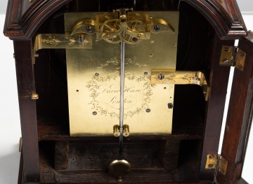 David Hare George III Mahogany Bracket Clock