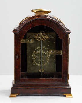 David Hare George III Mahogany Bracket Clock