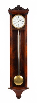 Biedermeier Mahogany Six-Month Duration Wall Regulator