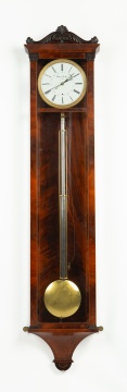 Biedermeier Mahogany Six-Month Duration Wall Regulator