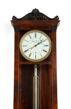 Biedermeier Mahogany Six-Month Duration Wall Regulator