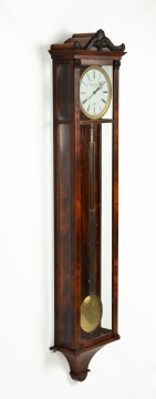 Biedermeier Mahogany Six-Month Duration Wall Regulator