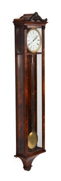 Biedermeier Mahogany Six-Month Duration Wall Regulator