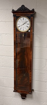 Biedermeier Mahogany Six-Month Duration Wall Regulator