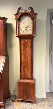 Scottish George III Inlaid Mahogany Tall Case Clock, Thomas Currie, Edinburgh