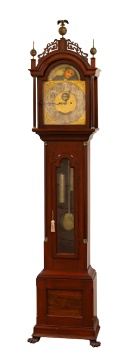 Tiffany & Co., New York, Mahogany Tall Case Clock with Moon Phase