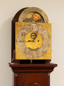 Tiffany & Co., New York, Mahogany Tall Case Clock with Moon Phase