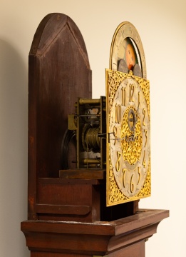 Tiffany & Co., New York, Mahogany Tall Case Clock with Moon Phase